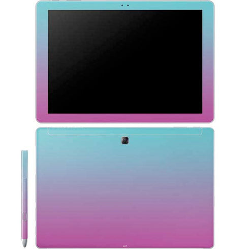 Purple and Blue Ombre Galaxy Book 12in Skin